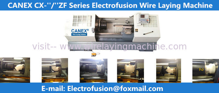 horizental cnc automatic polyethylene fittings wire laying machine canex wire laying machine for electrofusion